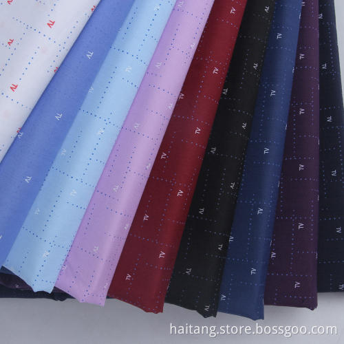 Anti-wrinkle Printing Microfiber fabric Shirt Material Close